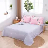 1pc Bohemen 100% katoenen laken plaid geometrisch hart king platte plaat zachte familie hotel bedsprei Home decoratieve hoaslaken 201113