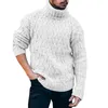 Maglioni da uomo Maglione da uomo a collo alto Pullover di lana caldo spesso Collo alto a collo alto Casual Solid Fashion Homme1