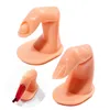 50 stücke Praxis Gefälschte Finger Einstellbare Falsche Fingernägel Klebstoff Fest Nail art Modell Training UV Gel Polnischen Maniküre Werkzeuge