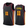 2023/24 11 Trae City City Basketball Jerseys 5 Dejounte Murray Mens 55 Dikembe Mutombo 44 Pete Maravich Retro Shirt