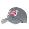 USA Flag Cowboy Denim Washing Holes 4 Colors Hat Baseball Caps Justerbara för Man Women utomhus Sports hästryggen HAT3659987