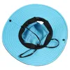 Seau imperméable été hommes femmes pêche au soleil Boonie protection UV large bord Bob randonnée en plein air queue de cheval Panama chapeau Y200714