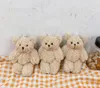 Stuffed Animals Plush Bear Key Chain Backpack Handbag Dolls Pendant 4.3" Birthday Wedding Decorations Craft DIY Accessory Party Favors