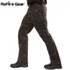 ReFire Gear Camouflage Tactical Pants Men Rip-Stop Waterproof Military Pants SWAT Army Combat Cargo Pants Pockets Camo Trousers H1223