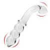 Pyrex Glass Sex Toys Pene artificial Dick Crystal Anal Bead Butt Plug Masaje de próstata Masturbate1368625