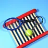 Top Anahtarlık Anahtarlık ile Tenis Raketi Anahtarlık Nefis Parti Hafif Spor Anahtarlıklar Çocuklar Için Komik Sevimli Anahtarlık WQ654