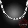 Chaînes 925 Sterling Silver 8mm 16-24 pouces Hommes Collier Chaîne latérale Déclaration atmosphérique Cadeau Party Jewelry265S