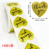 Round Gold "THANK YOU for your purchase" Stickers seal labels 500 Labels stickers scrapbooking for Package stationery sticker GD1027