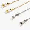 Mode Edelstahl Gläser Ketten Frauen Rutschfeste Shell Cut Kette Strass Sonnenbrille Lanyards Seil Brillen Zubehör