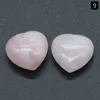 25mm cuore pietra ametista al quarzo rosa quarzo topazio agata naturale pietra ornamenti chakras yoga pezzi pietre monili gioielli accessori