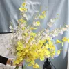 Künstliche Blume Oncidium Seide gefälschte Blumen Orchidee Home dekorative Blume Phalaenopsis Simulation Pflanzen Hochzeit Garten Dekor 4 Farbe YG768