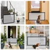 Home Pet Dog Fences Pet Isolated Network Stairs Gate Folding Mesh Playpen For Dog Cat Baby Safety Fence Dog Cage Pet Accessories L2587