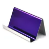 4 Colors High-End Stainless Steel Business Name Card Holder Display Stand Rack Desktop Table Organizer RRA12234