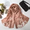 Новые весенние / лето шарфы женщины тонкий район шелковые шарфы шали и обертываются Femme
