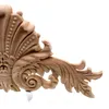 RunBazef Antique Decorative Wood Appliciques Furniture Decor Cabinet Door Oregelbundna trälister Flower Carving Figurine Craft 201210