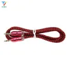 Nylon Braided Audio Cable Jack 3.5 mm Male to Male Cloth Audio Aux Cable For iPhone Car Headphone Speaker Wire Line 50pcs/lot