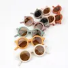 Kids039 Sunblock Classic windproof sunglasses girls boys universal children fashion sunglasses plastic round Full Frame glasses2820724