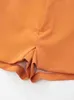 Nlzgmsj ZBZA 2022 Hohe Taille Anzug Shorts Frauen Lose Breite Bein Sommer Shorts Für Frauen Elegante Büro Damen Shorts 202203 y220311