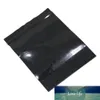 100Pcs/Lot Retail Black Plastic Package Bags Reclosable Zipper Bags Jeuches Dust Proof