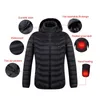 Vestes chauffantes de haute qualité en coton hommes femmes manteau extérieur USB chauffage électrique vestes à capuche chaud hiver manteau thermique T200114