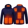 PARATAGO nouveaux hommes femmes vestes chauffantes hiver chaud USB vêtements chauffants thermique coton randonnée chasse pêche Ski manteaux P9113