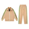 Mens Tracksuits Activewear Masculino e Ternos Casuais Retos Verde Azul Cáqui Sólido Multicolor Listrado Estofado Tendência High Street Wild Joggers