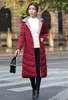 2017 New Long Parkas With Hooded Female Women Winter Coat Thick Down Cotton Pockets Jacket Womens Outwear Parkas Plus Size XXXL