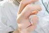 2021 New arrival S925 silver luxury quality sparkly diamond queen ring for women wedding gift drop shipping PS6431