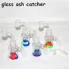 Narguilés 14mm 18mm d'épaisseur Pyrex Bubbler Ash Catcher 45 90 degrés Verre Ashcatcher Tuyaux d'eau Nectar pour Bong