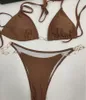 Modne tekstylne litery łańcuch bikini sexy split halter spa baseny kostium kąpielowy lato plaża nurkowanie kąpielowy kobiety moda stroje kąpielowe