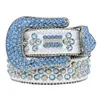 2021 Designer Belt Simon Belts for Men Women Shiny diamond belt Blue6100853