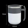 350ML Mug Stainless Steel Silicone Automatic Self-Stirring Coffee Mixing Cup