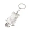 Owl Glass Cabochon Keyring Keychain Owl Form Key Chain Holders Fashion Accessories Bag Hangs will och Sandy New