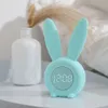 Cute Cartoon Digital Alarm Clock With Led Sound Night Light Portable Rabbit Shape Table Wall Clocks For Home Decoration Kids 2000mah