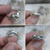 Vintage sieraden open ring damesring natuursteen persoonlijkheid heren eenvoudige carving kikker verstelbare 2 kleur selecteren