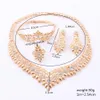 African Crystal Jewelry Set Fashion Indian Jewelry Sets Bridal Wedding Party Elegant Women Necklace Bracelet Earrings Ring