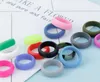 Outdoors colorful Silicone Ring Unisex Flexible Hypoallergenic Rubber Silicone O-Rings Wedding Sports Band Rings 2021