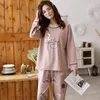 M l xx xxl xxxl 4xl 5xl mulheres pijamas conjuntos de animais fofos meninas sleepwear pijamas mulheres terno roupas de casa maior pijama femme y200708