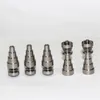 Handverktyg Universal 6 i 1 Titan Nails 10/14 / 18mm Domeless Nail Carb Cap för glasrör Kvinna och man