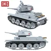 Militar BT-7 Light Tank Blocks Rússia Soviética Tanques Tijolos WW2 Army Police Soldier Arma Cidade Crianças Crianças Brinquedos Presentes Q1126