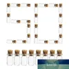 / 200PCS 12 * 24 mm 1,5 ml mini glasflaskor tomma mini glasburkar med lockkorkproppar för DIY Craft Dekoration