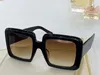 Oversized Square Sunglasses Black Yellow Lens 0783 Sonnenbrille Fashion Sunglasses Outdoor Summer Eyewear New with Box212H