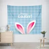 Easter Eggs Tapestry Wall Hanging Happy Easter Backdrop for Photography Eggs Spring Tapestry for Bedroom Living Room Dorm Decor