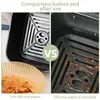 Powietrza Frytkownica Jednorazowa Liner Papier Non-Stick Mata Pergamin Drewno Steamer Steamer Round Paper Kuchnia Narzędzie do Powietrza Fryer Pieczenie 1000szt