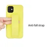 Colorful Soft Liquid Silicone Case for iPhone 12 mini Protective Back Cover Case with Stand Phone Holder for 11 PRO MAX XS XR 7 8 Plus