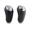 5 Speed Gloss Matt Cap Gear Knob PU Leather Head Stick For Renault Laguna Megane 2 Clio 3 2003-2009 Scenic2 Kangoo 2009