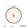 Christmas dinner plate Ceramic tableware salad bowl Housewares kitchen dishes and plates sets dinnerware Utensils for kitchen 201217