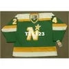 740 # 24 Willi Plett Minnesota North Stars 1983 CCM Vintage Hockey Jersey или пользовательское имя или номер ретро Джерси