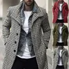 2021 giacche di lana da uomo nuovo autunno inverno cappotto scozzese casual smoking da sposa abiti 3 colori in magazzino S-3XL