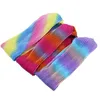 2pcs/lot Laser Rainbow Pleated Headband Gradient Hairband Headwrap Girls Cross Hair Bands Hair Accessory 10 Colors M3251